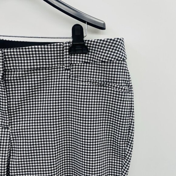 Lane Bryant Womens Plus Size 20 4-Season Slim Capri Pants in Black White Gingham - Picture 4 of 7